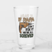 Funny Pun Father Joke | VADERDAG Glas (Achterkant)