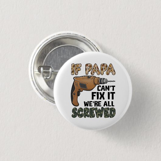 Funny Pun Father Joke | VADERDAG Ronde Button 3,2 Cm (Voorkant /achterkant)