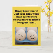 Funny Pun, geadviseerd om een gelukkig Jubileum go Kaart (Gele Bloem)