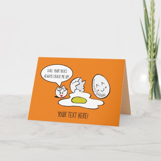 Funny pun gepersonaliseerde vaders dag/verjaardags kaart (Voorkant)