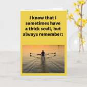 Funny Pun, gewoon zoals je een gelukkig Jubileum h Kaart (Gele Bloem)