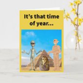 Funny Pun Happy Mummys Day Moederdag Kaart (Gele Bloem)