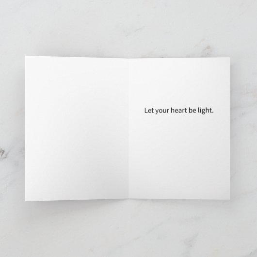 Funny Pun Heart Lighter dan een kerstfeest Kaart (Binnen)