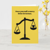 Funny Pun Heart Lighter dan een kerstfeest Kaart (Gele Bloem)