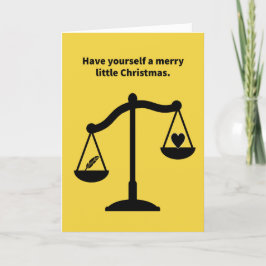 Funny Pun Heart Lighter dan een kerstfeest Kaart