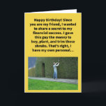 Funny Pun Hedge Fund Manager Happy Birthday Kaart<br><div class="desc">Het lijkt erop dat we voortdurend verhalen horen over ultra-rijke mensen die hun geluk hebben verdiend door hedgefondsen te beheren. Ik vind het in ieder geval prijzenswaardig dat deze anders gewone mensen deze enorme lotsbestemmingen kunnen opbouwen door heel goed te zijn in het kweken en in stand houden van de...</div>