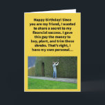 Funny Pun Hedge Fund Manager Happy Birthday Kaart<br><div class="desc">Het lijkt erop dat we voortdurend verhalen horen over ultra-rijke mensen die hun geluk hebben verdiend door hedgefondsen te beheren. Ik vind het in ieder geval prijzenswaardig dat deze anders gewone mensen deze enorme lotsbestemmingen kunnen opbouwen door heel goed te zijn in het kweken en in stand houden van de...</div>