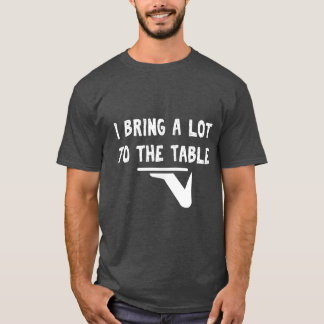 Funny pun ik breng veel naar de tafel Funny server T-shirt