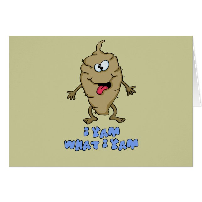 Funny Pun - Ik Yam wat ik Yam (Voorkant Horizontaal)