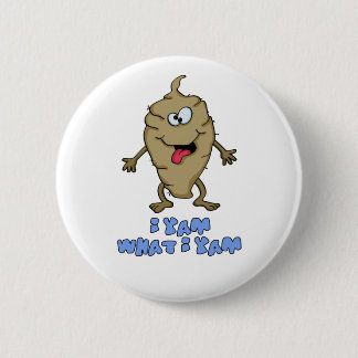Funny Pun - Ik Yam wat ik Yam Ronde Button 5,7 Cm