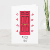 Funny pun illustratie Valentijnsdag Holiday Kaart (Voorkant)