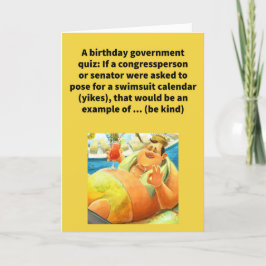 Funny Pun Legislative Body Happy Birthday Kaart