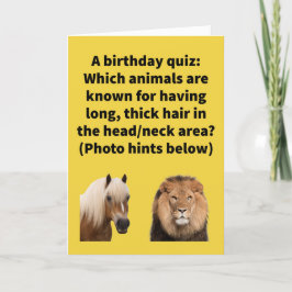 Funny Pun Manely Spreek Happy Birthday Kaart