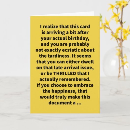 Funny Pun moet worden geelzucht. Kaart (Gele Bloem)