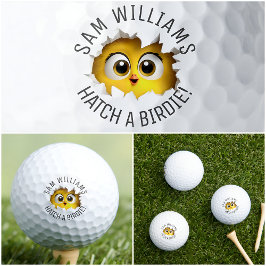 Funny Pun & Name, Schattige Chick, voor hem, haar, Golfballen