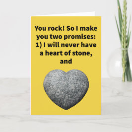 Funny Pun neemt je mee voor Granite Happy Jubileum Kaart