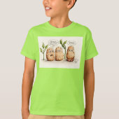 Funny Pun Potates Kinder T-Shirt (Voorkant)