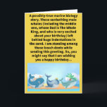 Funny Pun Prints van Whales Happy Birthday Kaart<br><div class="desc">Walvis,  walvis,  walvis,  ik kan niet geloven dat je nog een verjaardag hebt! Ik wil niet alle blubbery krijgen,  dus laat me eindigen door te gezegden dat als ik door het leven zwom,  ik je beschouw als een migratievriend. Geniet van deze grappige pun happy birthday kaart!</div>