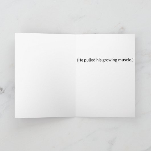 Funny Pun Pulled Growing Museum Happy Birthday Kaart (Binnen)