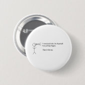Funny Pun Ronde Button 5,7 Cm (Voorkant /achterkant)