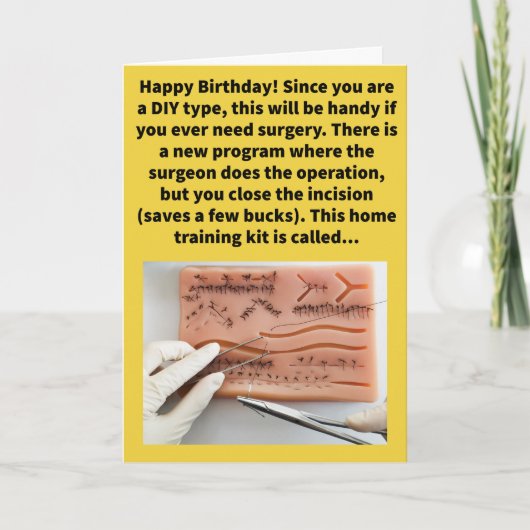 Funny Pun Sfuture Self Happy Birthday Kaart (Voorkant)