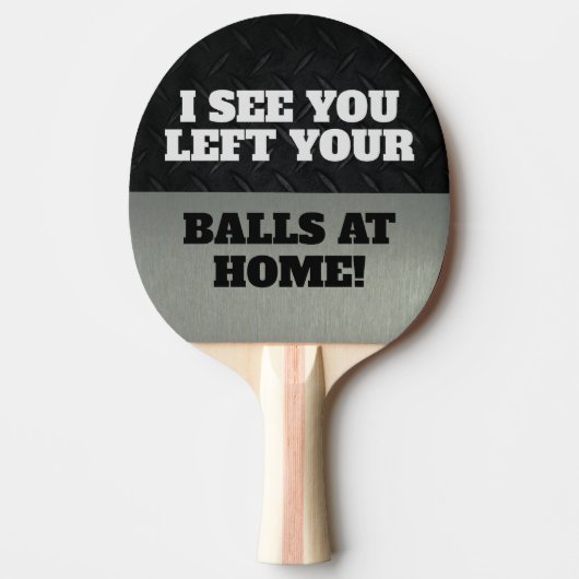 Funny Pun Smack Talk Cool Jokes Ping Pong Quote Tafeltennisbatje (Voorkant)