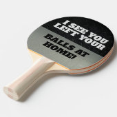Funny Pun Smack Talk Cool Jokes Ping Pong Quote Tafeltennisbatje (Voorkant Gekanteld)