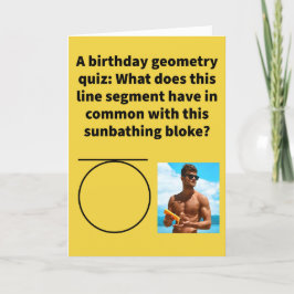 Funny Pun Tan Gents Happy Birthday Kaart