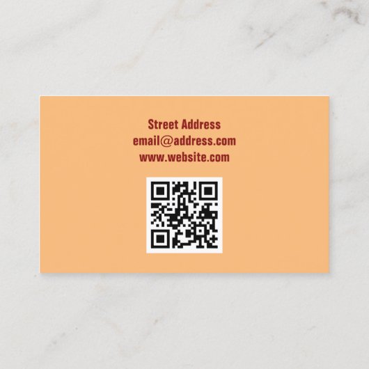 Funny pun tekstdekking visitekaartje (Achterkant)