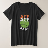 Funny Pun voor Tennis Player Grote Maat T-shirt (Design voorkant)