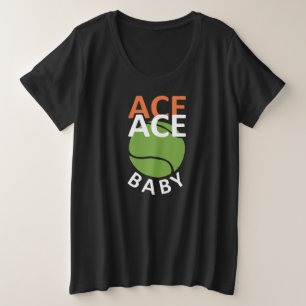 Funny Pun voor Tennis Player Grote Maat T-shirt