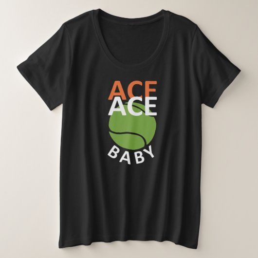 Funny Pun voor Tennis Player Grote Maat T-shirt (Design voorkant)