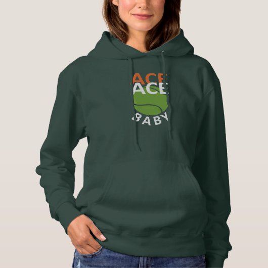 Funny Pun voor Tennis Player Hoodie (Voorkant)