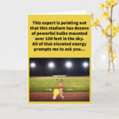 Funny Pun Watts Hallo daar Kaart (Gele Bloem)