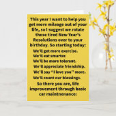 Funny Pun We zullen Happy Birthday uitlijnen Kaart (Gele Bloem)