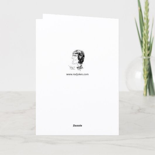 Funny Pun Wee Hours Happy Birthday Kaart (Achterkant)