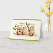 Funny Pun Wenskaart aardappelen Kaart (Gele Bloem)
