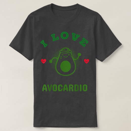 Funny Pun Workout Avocado Keto Plant Vegan G T-shirt (Design voorkant)