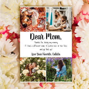 Funny Punch in het gezicht Joke Foto Moederdag Kaart