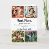 Funny Punch in het gezicht Joke Foto Moederdag Kaart (Voorkant)