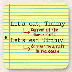 Funny Punctuation Grammar Drankjes Onderzetter