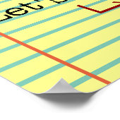 Funny Punctuation Grammar English Teacher Class Poster (Hoek)