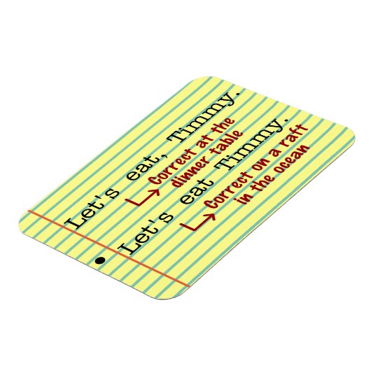 Funny Punctuation Grammar Magneet (Linkerzijde)