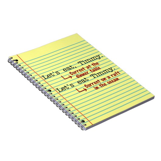 Funny Punctuation Grammar Notitieboek (Rechterzijde)