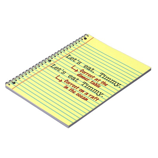 Funny Punctuation Grammar Notitieboek (Linkerzijde)