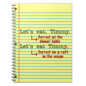 Funny Punctuation Grammar Notitieboek (Voorkant)