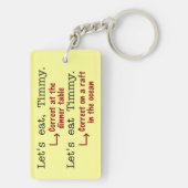 Funny Punctuation Grammar Sleutelhanger (achterkant)