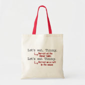 Funny Punctuation Grammar Tote Bag (Voorkant)