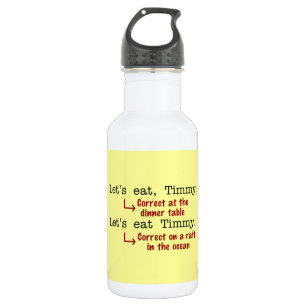 Funny Punctuation Grammar Waterfles