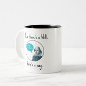 Funny Punny Motivatie Mok William Shakespeare (Voorkant links)